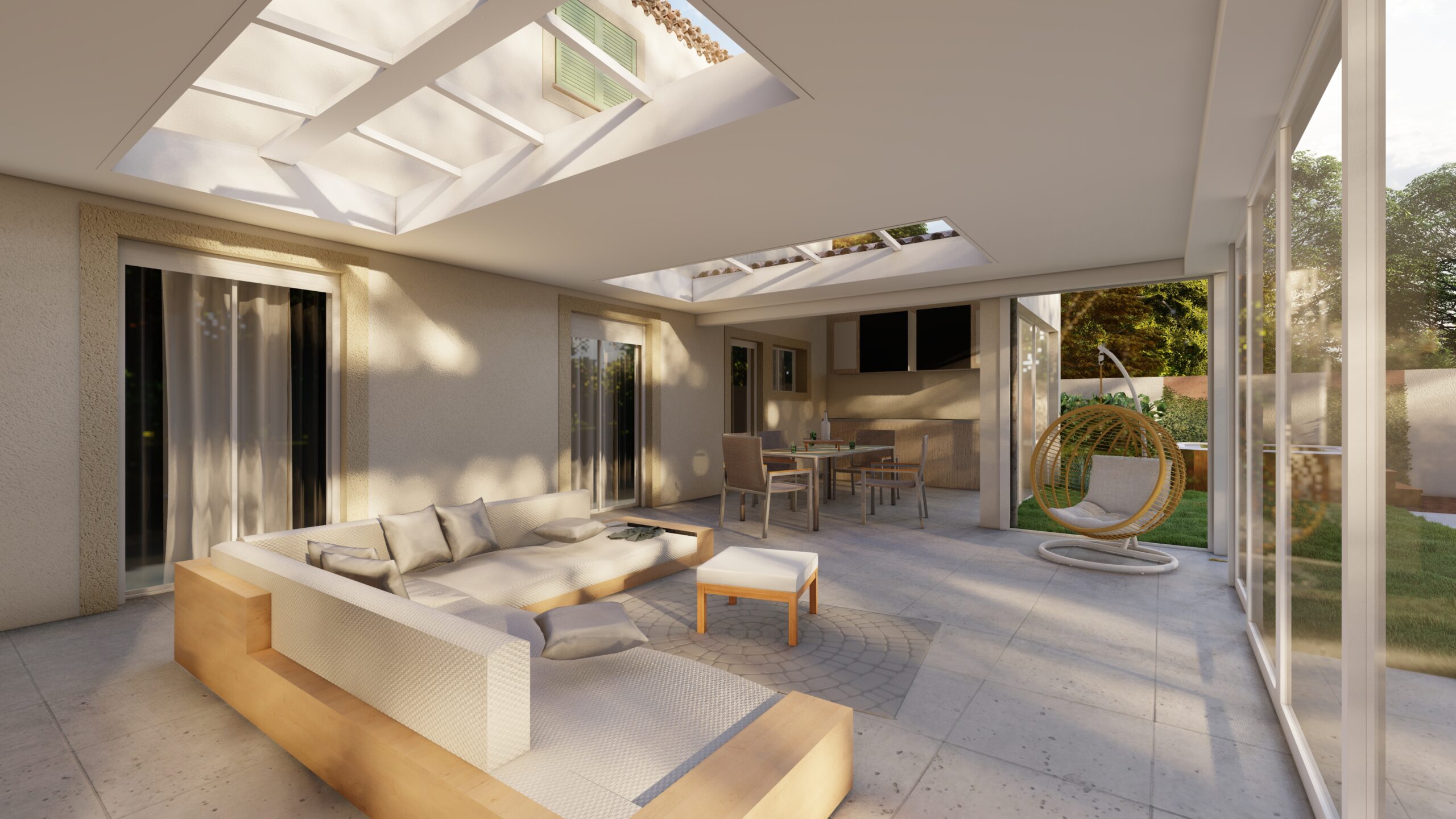 Visuels 3D de pergola bioclimatique